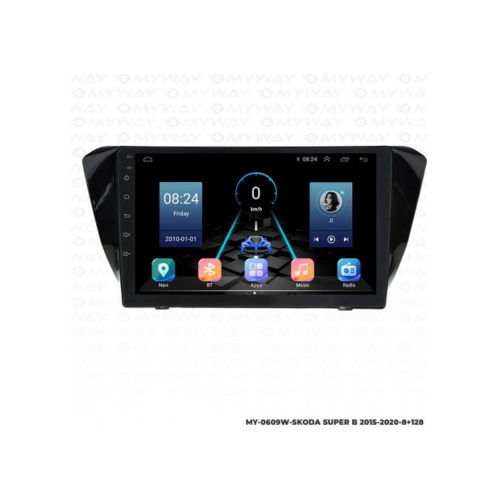 Myway Skoda Super B Android Multimedya 4gb Ram Carplay Navigasyon Ekran - Myway