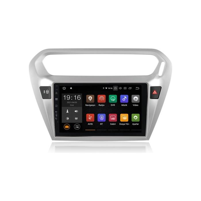 Navimex Peugeot 301 Android 10 Carplay Özellikli Navigasyon Multimedya Ekran 4gb RAM+64GB HDD NAV-9975
