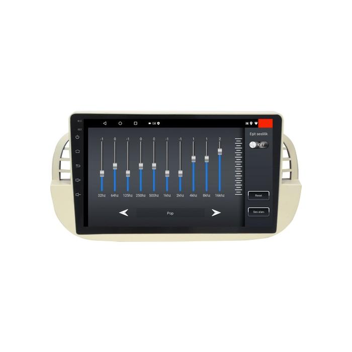Soundstream Fiat 500 Android Carplay Navigasyon Multimedya Ekran Teyp 2gb Ram + 32GB HDD